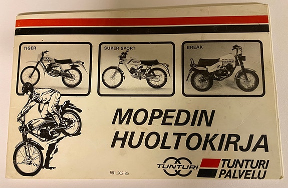 Tunturi  mopedin huoltokirja