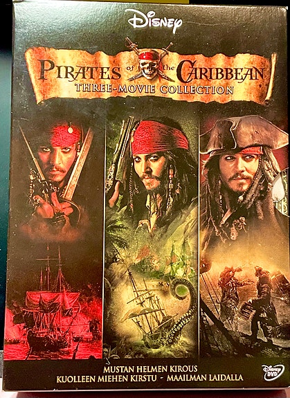 Disney Pirates of the Caribbean three movie collection DVD-boksi