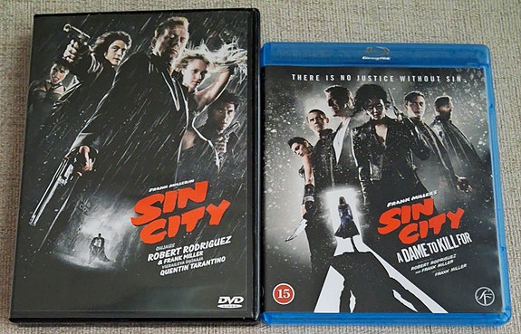 Sin City DVD ja Sin City A Dame to Kill for Blu-ray