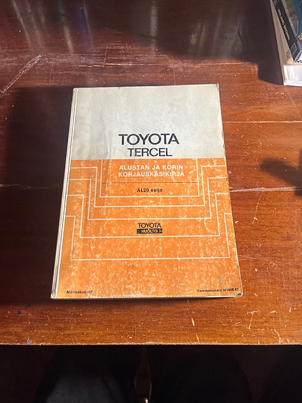Toyota Tercel AL20-korjauskäsikirja