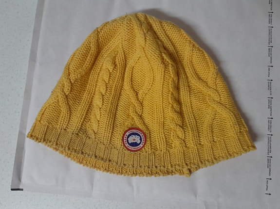 Aito! Canada Goose cable pipo merinovillaa keltainen one size
