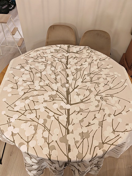 Marimekko lumimarja Puuvillasatiiniverho