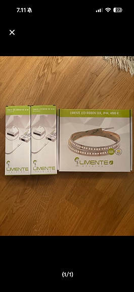 Limentevirtslähde ja led nauha