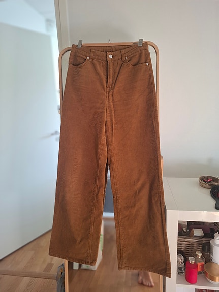H&M brown jeans /housut 34