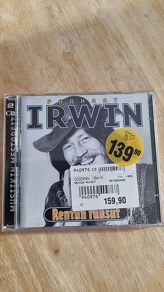 IRWIN TUPLA CD-LEVYT