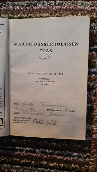 Maatalouskerholaisen opas v 1942