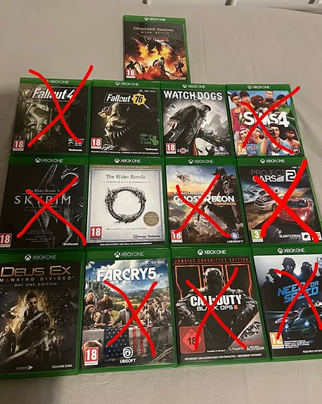 XBOX ONE Pelejä yksittäin tai paketissa