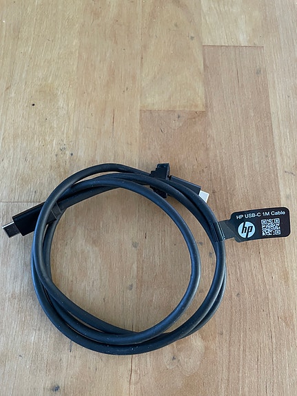 HP USB‑C -kaapeli musta 1M - HP USB-C G5 Dock