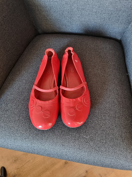 Naisten ballerinat koko 39 punainen