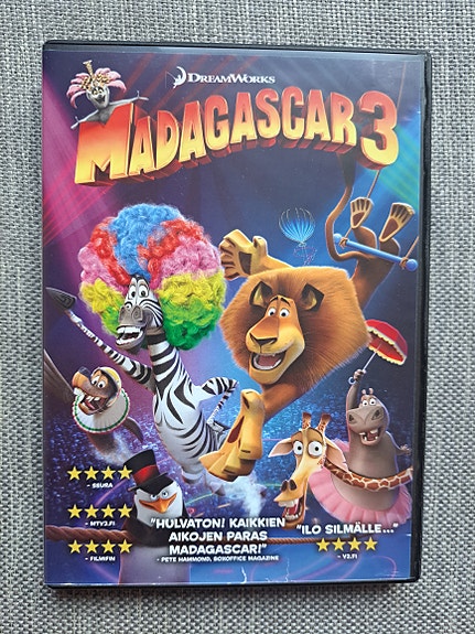 Madagascar 3 dvd
