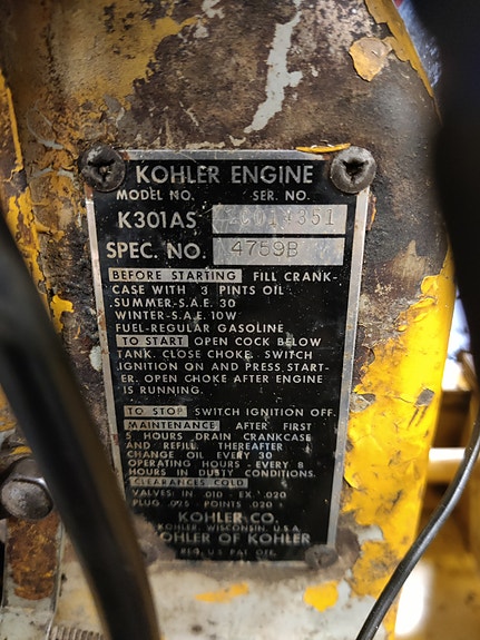 Cub cadet Kohler k-301 moottori