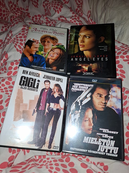 DVD-elokuvapaketti 5 kpl Jennifer Lopez -elokuvia