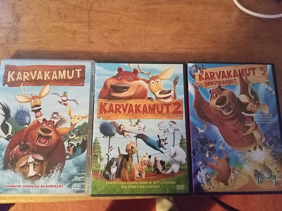 Karvakamut 1, 2 ja 3 DVD