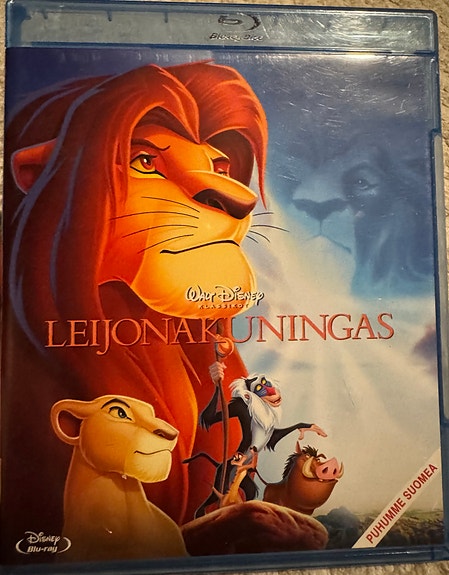 Disney Leijonakuningas elokuva DVD/Bluray