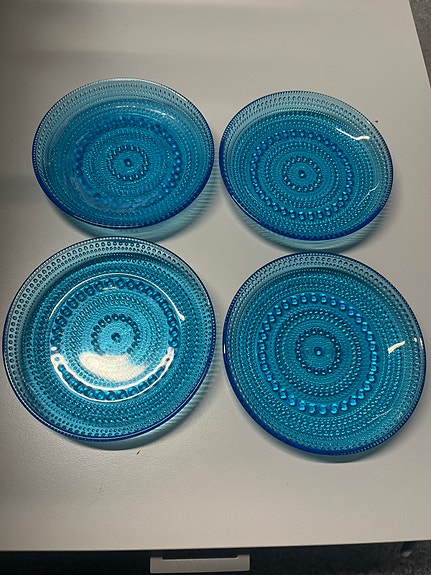 Kastehelmi lautaset 4 kpl