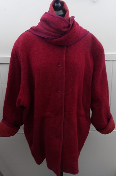 Vintage Annikki Karvinen villa päällystakki koko L/XL