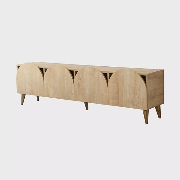 TV-taso, Tammi, 180x50x35 cm, 100% Melamiinipinnoitettu Lastulevy, PVC-reunalist