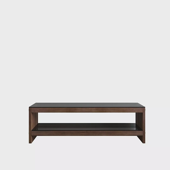 TV-taso, 100% mäntyä, pähkinänruskea, karkaistu lasikehys, 140x45x40 cm, use