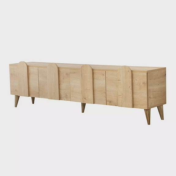 TV-taso, Tammi, 180x50x35 cm, 100% Melamiinipinnoitettu Lastulevy, PVC-reunalist