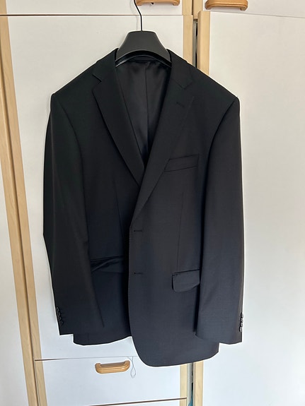 Dressmann miesten puku  takki musta koko 50