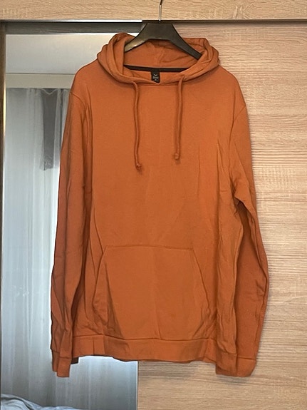 Oranssi huppari koko M