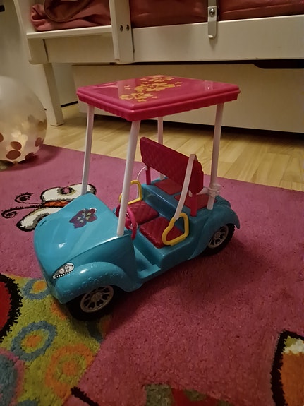 Barbie auto/golfkärry