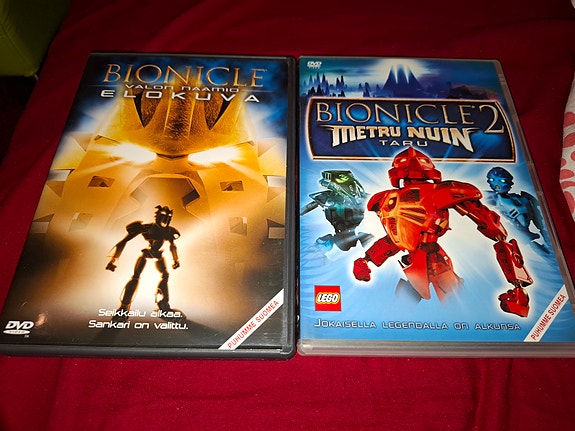 Lego Bionicle elokuva 1 ja Bionicle 2 Metru Nuin taru DVD