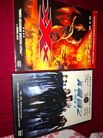 xXx ja X-Men 2 dvd-elokuvat