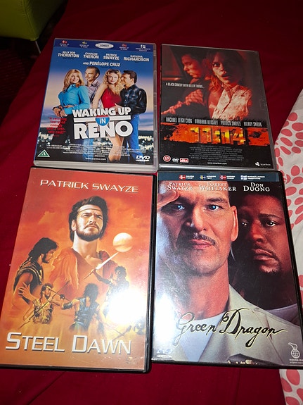 DVD-elokuvapaketti 4 kpl Patrick Swayzea
