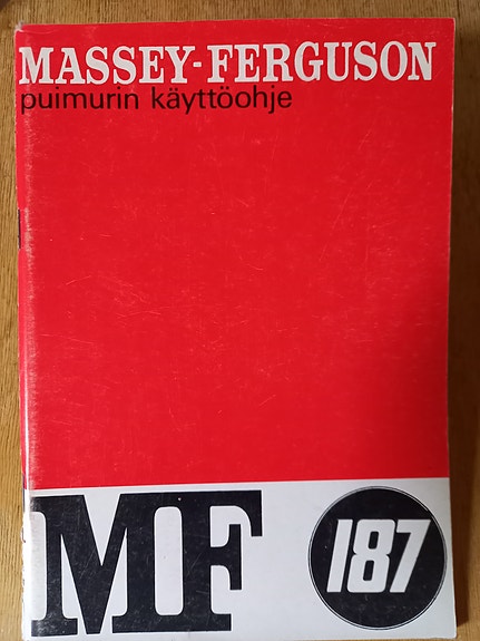 MF leikkuupuimurin käyttöohjeita