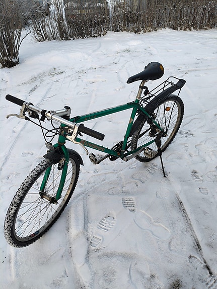 Kuwahara Mito 26" vintage miesten mtb vihreä