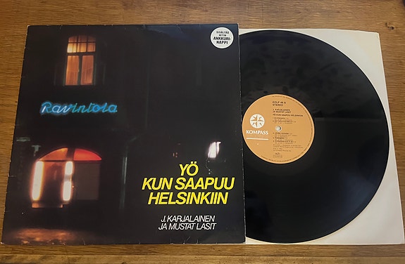 J. Karjalainen Ja Mustat Lasit – Yö Kun Saapuu Helsinkiin LP