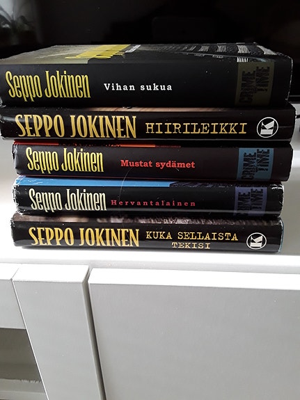 Seppo Jokinen 5 kovakantista kirjaa Koskinen- sarjasta