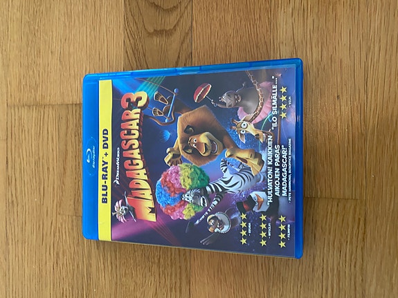 Madagascar  3 blu ray