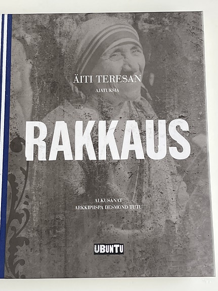 Äiti Teresan ajatuksia Rakkaus. Voidaan postittaa