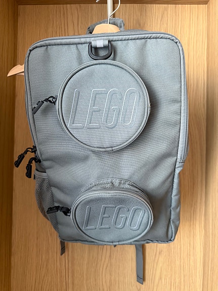 Lego reppu 2x1, harmaa