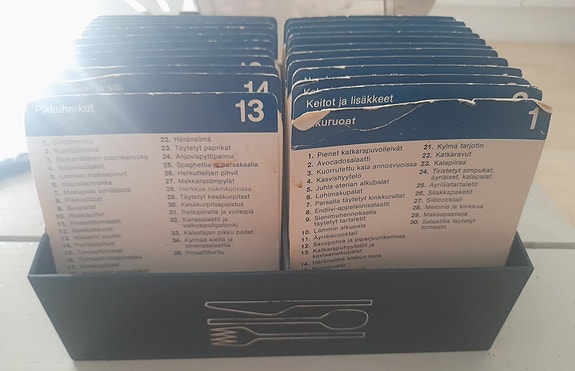 Ruokakortit 70-luvulta