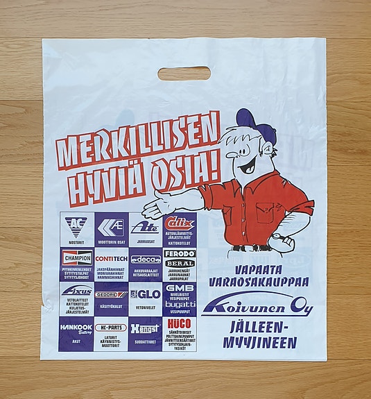 Muovikassi Koivunen varaosakauppa Keräily