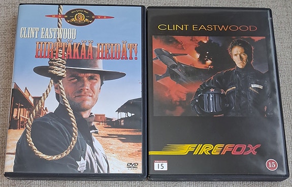 Clint Eastwood DVD-elokuvat Hirttäkää heidät ja Firefox