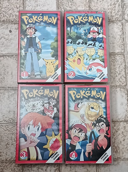 Pokémon VHS-kasetit osat 1-4