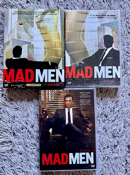 Mad Men dvd-boksit, kaudet 1-3