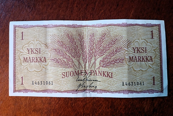 1 markan seteli 1963