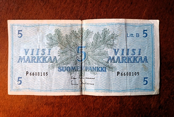 5 markan seteli 1963