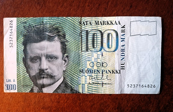 100 markan seteli 1986