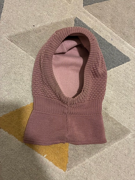 Kypärämyssy vanha roosa 86cm