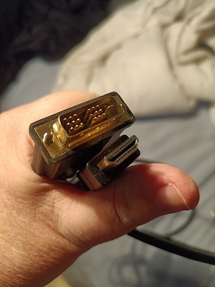 HDMI–DVI-kaapeli musta