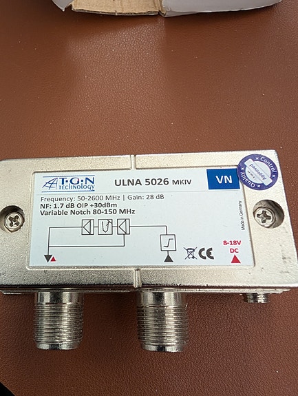 TGN ULNA 5026VN Broadband-esivahvistin 50-2600 MHz