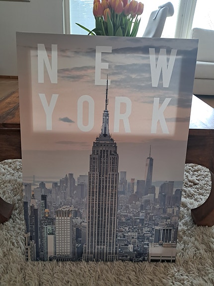 New York -kaupunkijuliste Empire State Building -aiheinen