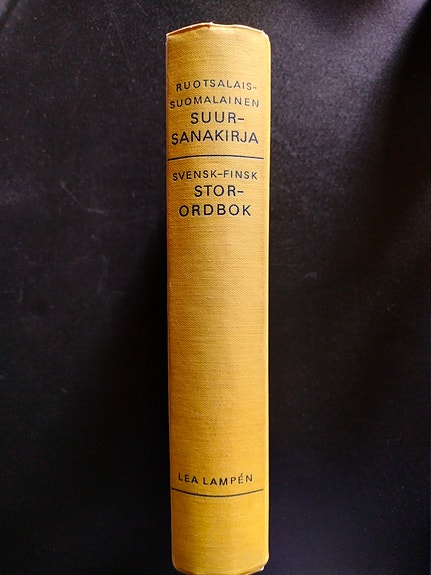 Ruotsalais-suomalainen suursanakirja kirja ruotsi–suomi