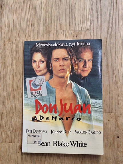 Myydään Don Juan De Marco kirja